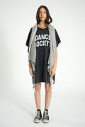Robe T shirt noir délavé