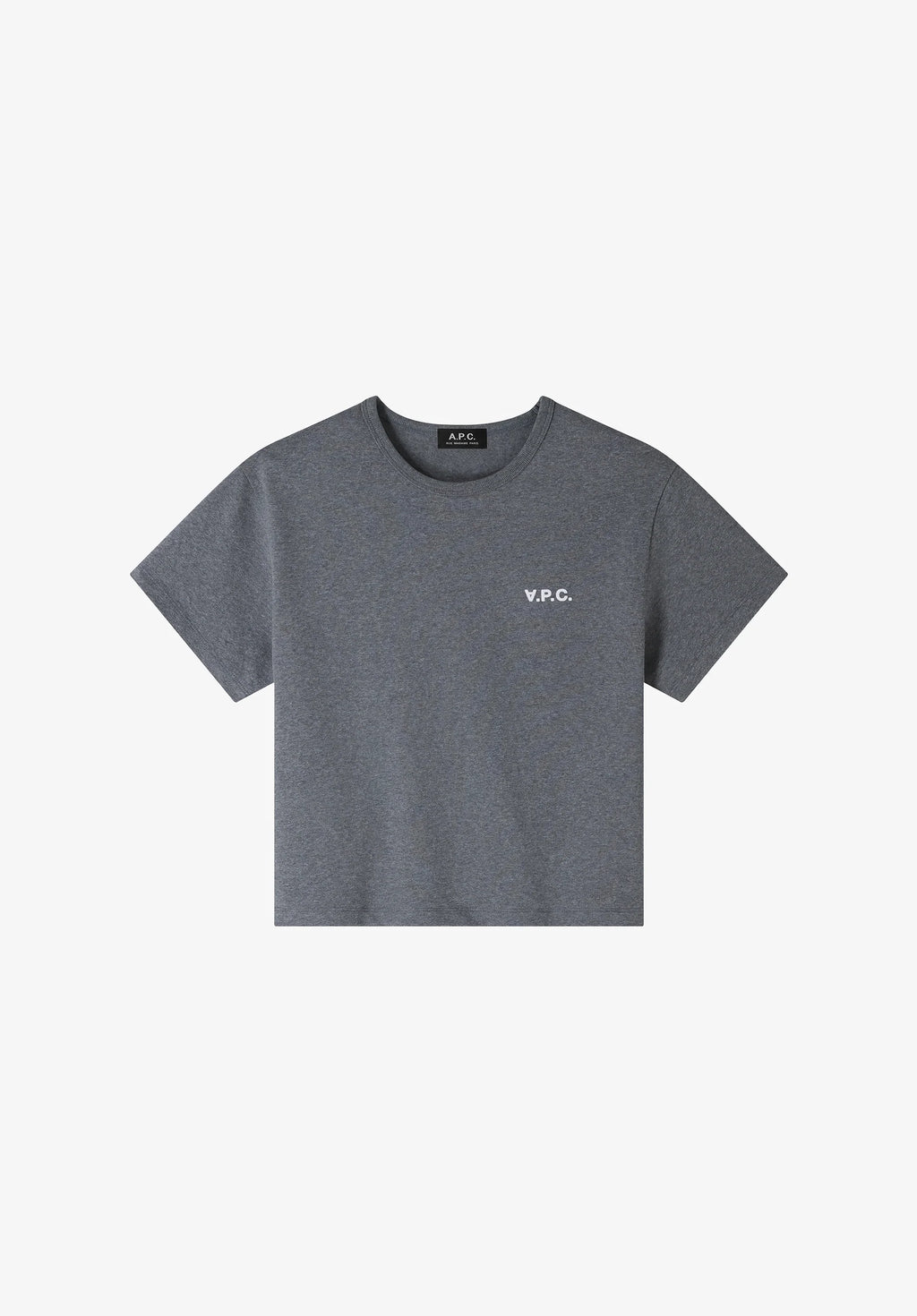 T-shirt BOXY PETIT VPC anthracitechiné/blanc