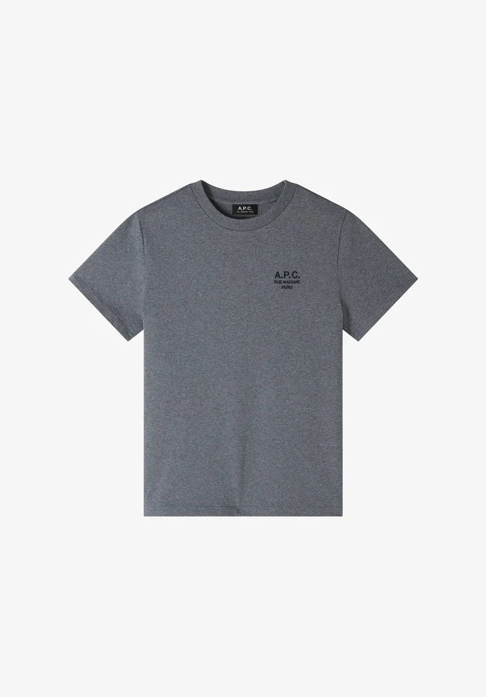 T-shirt STANDARD RUE MADAME gris chiné/noir