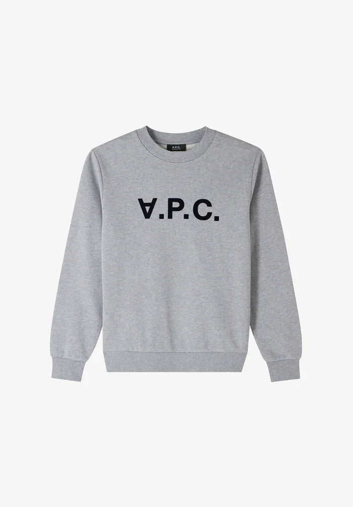 Sweat STANDARD GRAND VPC gris chiné/dark navy