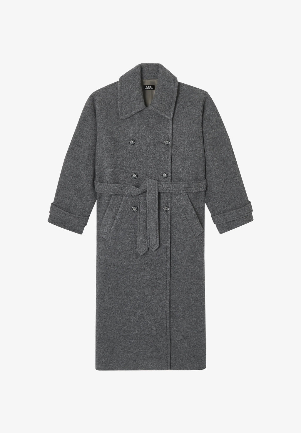 Manteau LEA gris chiné