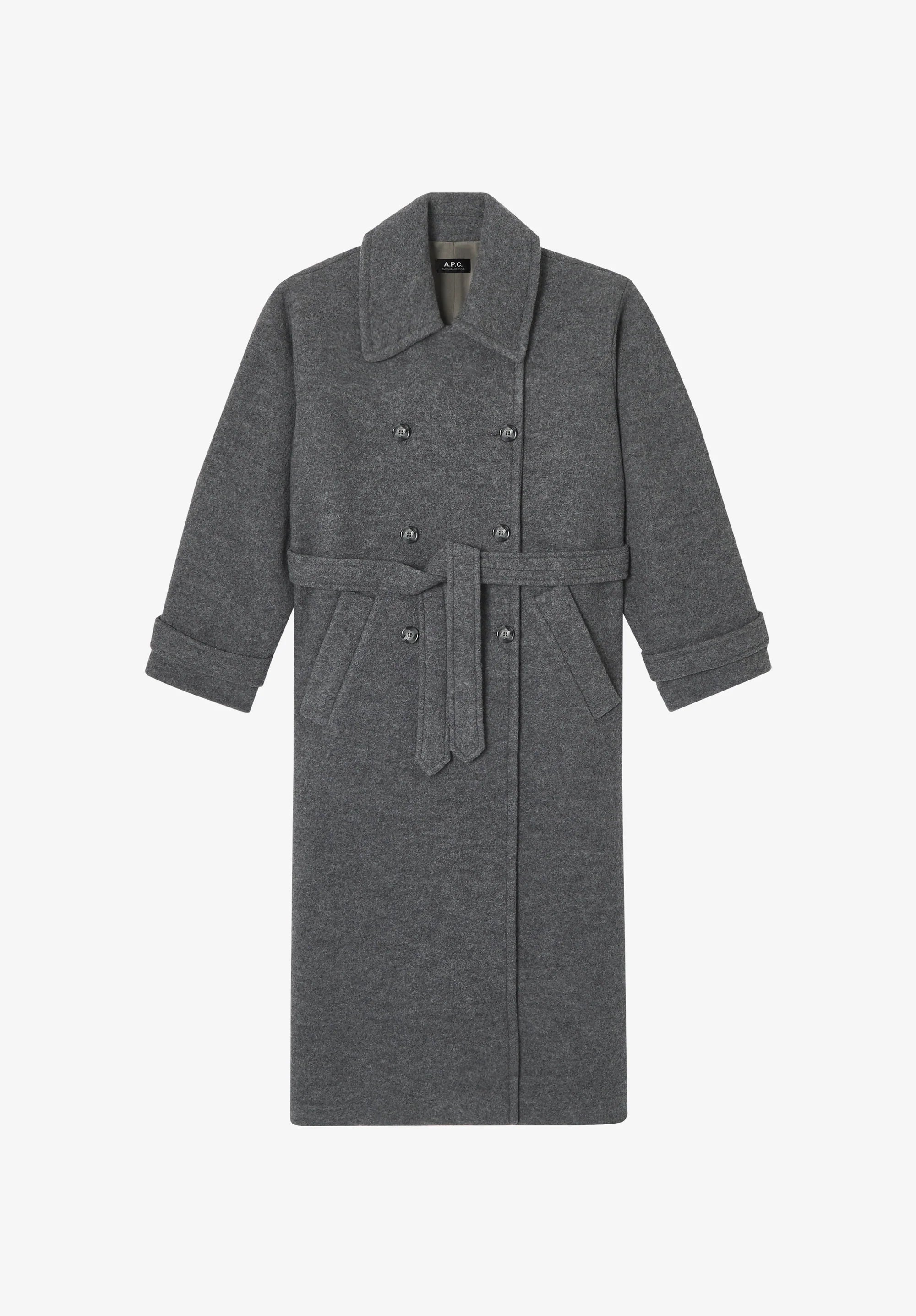 Manteau LEA gris chiné
