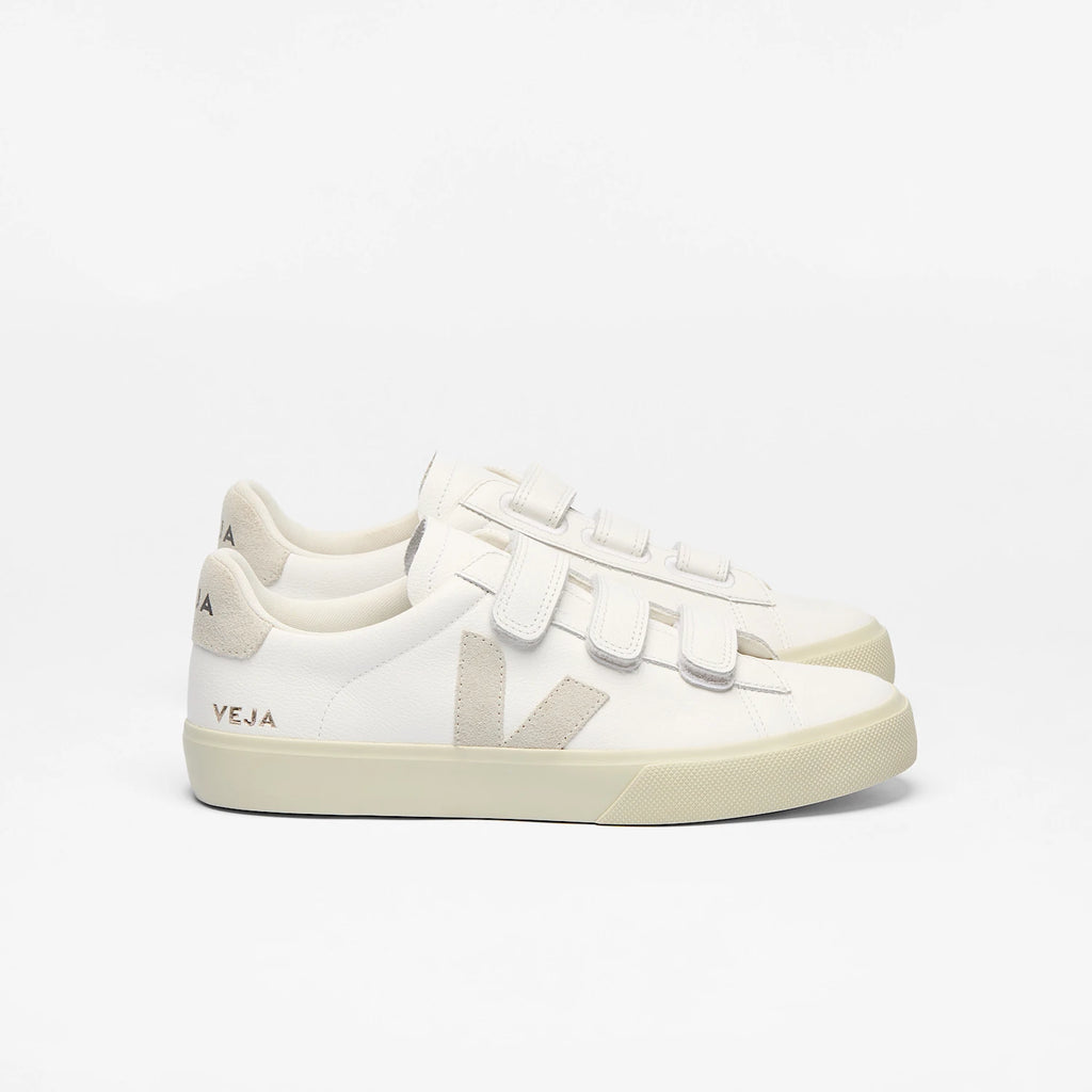 Baskets VEJA RECIFE LEATHER WHITE NATURAL