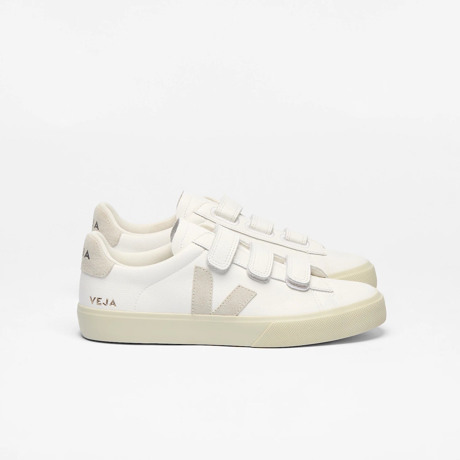 Baskets VEJA RECIFE LEATHER WHITE NATURAL