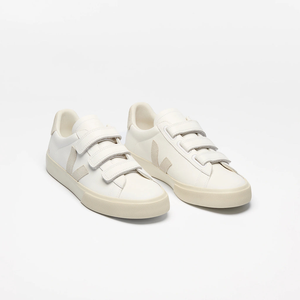 Baskets VEJA RECIFE LEATHER WHITE NATURAL