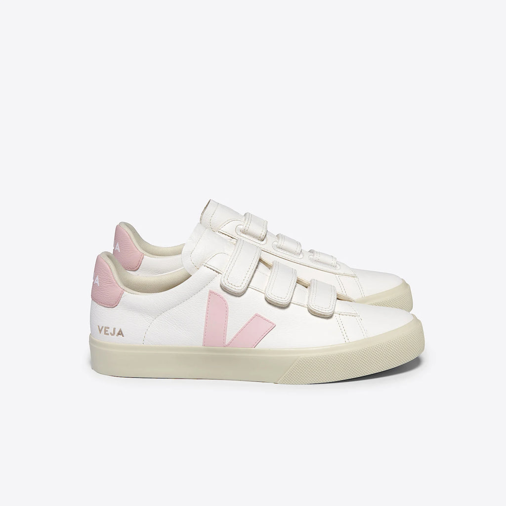 Baskets VEJA RECIFE LEATHER WHITE PETALE
