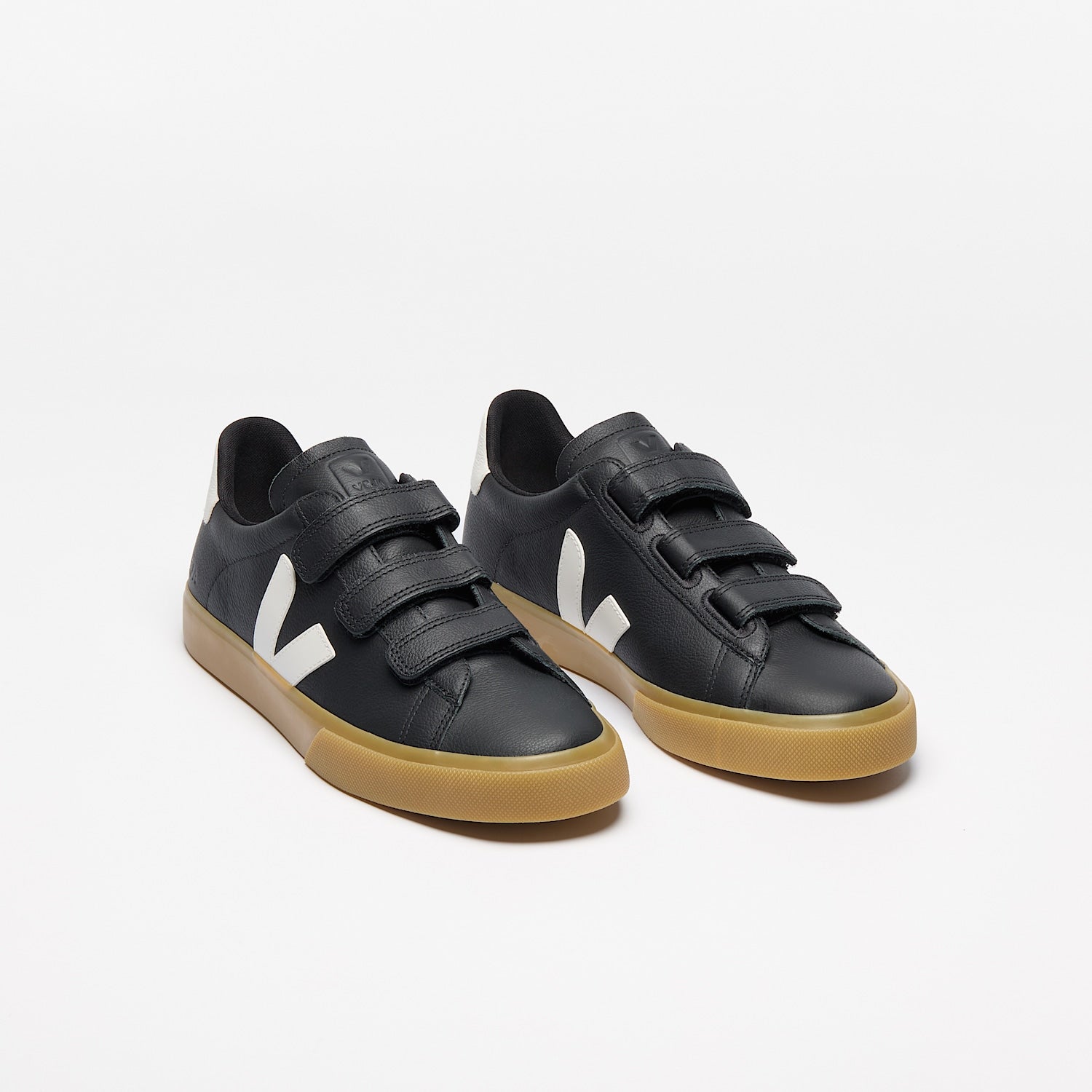 Baskets VEJA RECIFE LEATHER BLACK WHITE