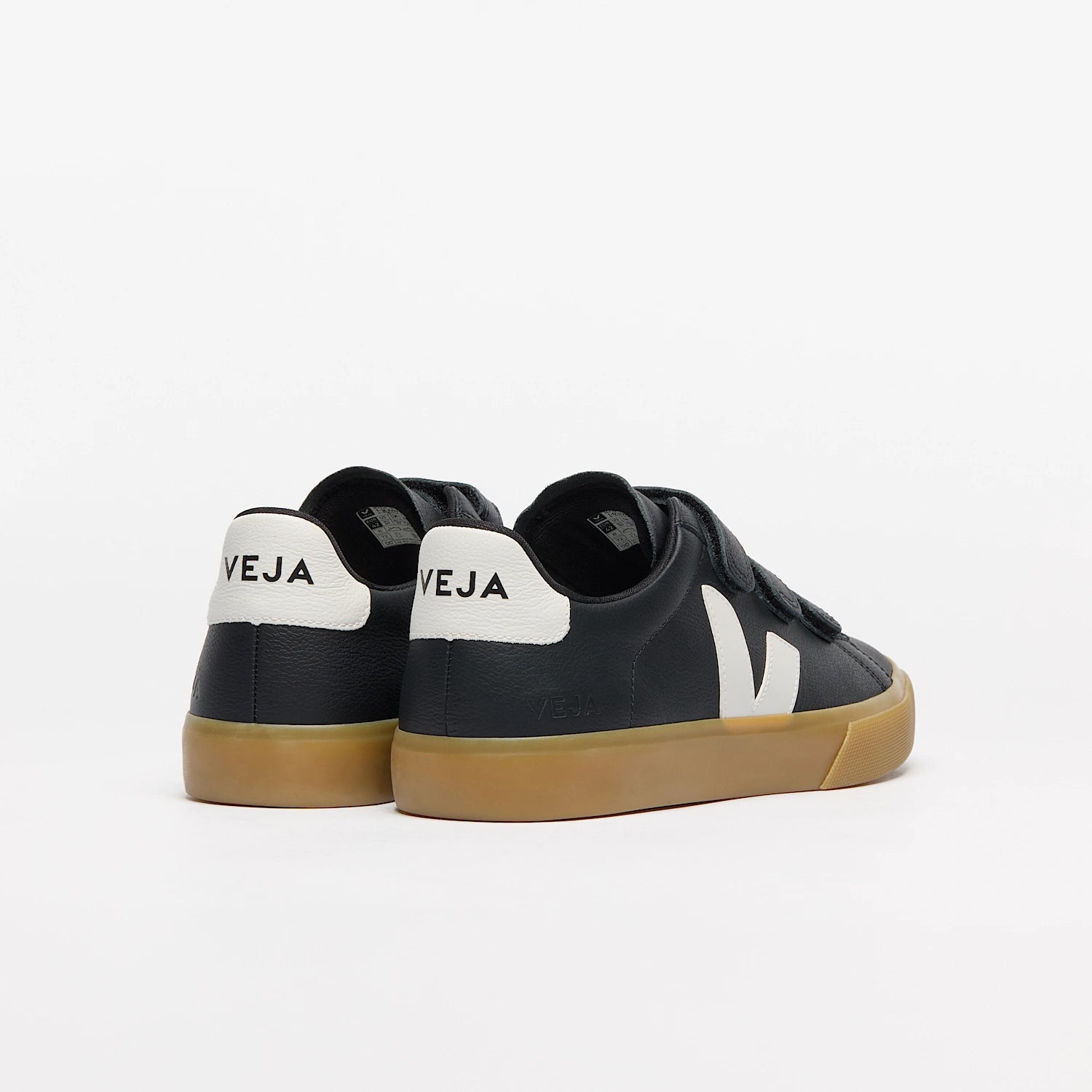 Baskets VEJA RECIFE LEATHER BLACK WHITE